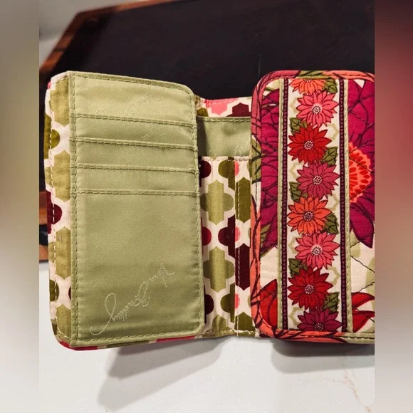 Vera Bradley Floral Pink & Orange Wallet NWOT - Picture 4 of 4